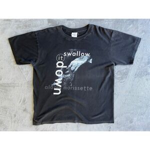 Rare Vtg 90s Alanis Morisette Concert Graphic Tshirt Large Cant Not Tour 1996